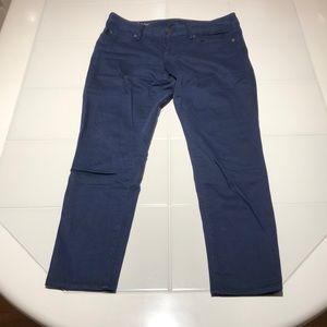 Lilly Pulitzer Navy Worth Skinny Mini Ankle Pants